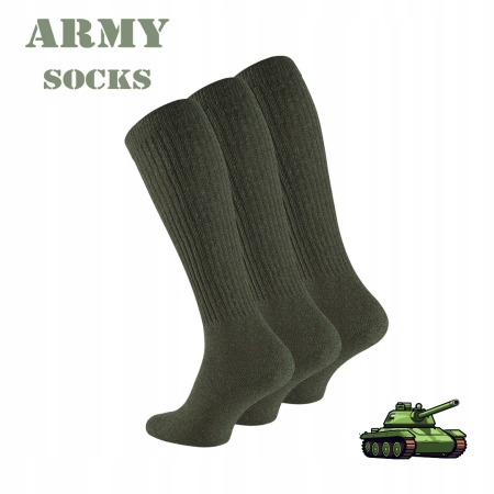 3X Skarpety Army Socks Podkolanówki wojskowe r. 39-42