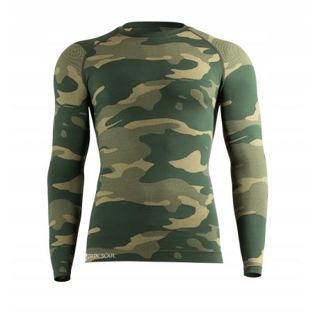 Bielizna termiczna moro Green Camouflage męska komplet L/XL